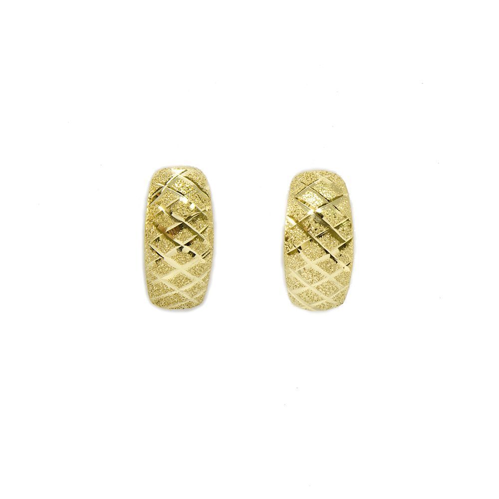 Brinco Favo Lux em Ouro Amarelo 18 Kilates - 25113